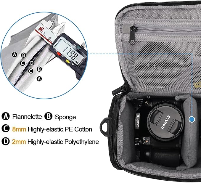 CADeN Camera Shoulder Crossbody Bag Case Compatible - Image 4