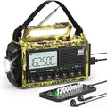 12000mAh/44400mWh Weather Radio, Hand Crank Emergency Radio Portable AM FM by Eoxsmile