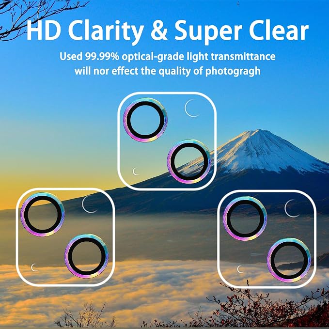 Dengduoduo 3 Pack Tempered Glass Camera Lens Protector - Image 3