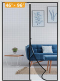 Yotache Door Net Screen with Magnet Fits Door Size 46 x 96, Screen Size 48" x 97" French Doors Net Heavy Duty Fiberglass Mesh Pets and Kids Friendly Black