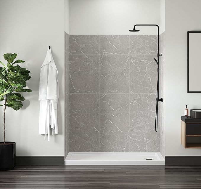 Miseno MSW786036 Readyset 78" X 60" X 36" Five Panel Alcove Shower Wall Kit