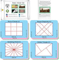 CLPA Basic Photographic Viewfinder Set: Rule of Thirds, Square Diagonals, Vanishing Point & Golden Triangle for Art, Photography, & Video