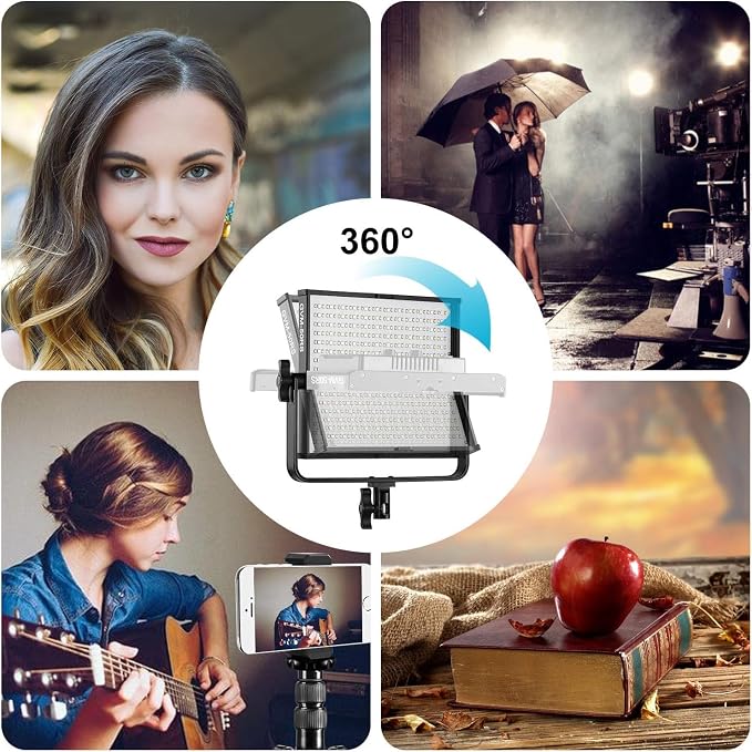 GVM 50RS RGB LED Video Light, 50W Video Lighting Kit - Image 5