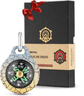 MecArmy Mini Titanium/Brass Compass, Waterproof IPX5 Pocket Compass by MecArmy