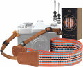 Padwa Lifestyle Striped Orange Camera Strap by PadwaLifestyleCameraStrap