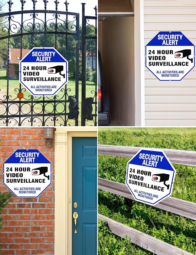 Video Surveillance Sign, Reflective and Waterproof Material 24 Hour - Image 3
