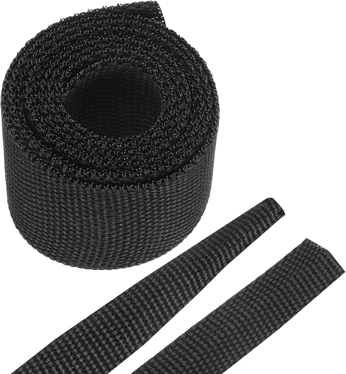 MECCANIXITY Braided Cable Sleeves Heat Shrinkable Fabric Sleeving, 7/8" 3ft Black 2:1 Ratio Heat Shrinkable Cord Protector for Harness Cable, Network Cable Protection, Cable Management