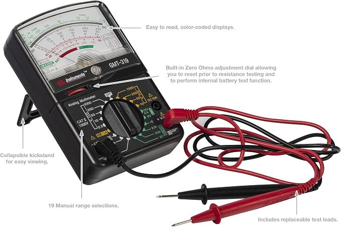 Gardner Bender GMT-319 Multimeter Tester, RJ-45 & RJ-11, 7 Function / 19 Range - Image 3