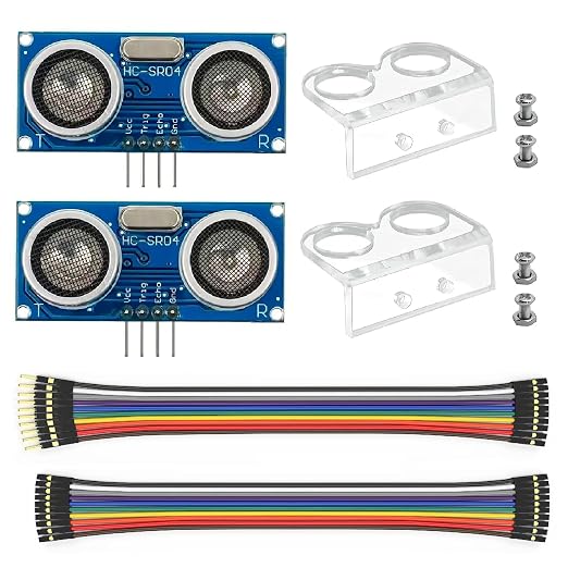 WWZMDiB 2 Pcs HC-SR04 Ultrasonic Sensor Module Compatible by WWZMDiB