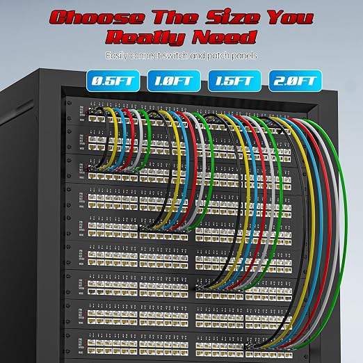 0.5 Foot Cat6 Patch Cables, Solid Pure Copper Patch Cord, Cat 6 Ethernet Cable - Image 6