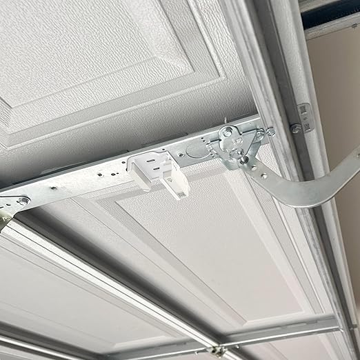 Garage Door Bracket for Ring Alarm Contact Sensor 2nd Gen – White Mount with Snap Clip & Screws – Secure Fit, Easy Install, Ring Compatible Accessory (1-Pack, Sensor Not Included)
