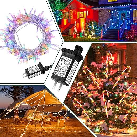 30V 0.2A LED Controller Timer Model JT-EL/FC300V0200-C Class 2 Power Supply Replacement with 8 Lighting Modes, and Memory Function for Christmas Light, LED String Light