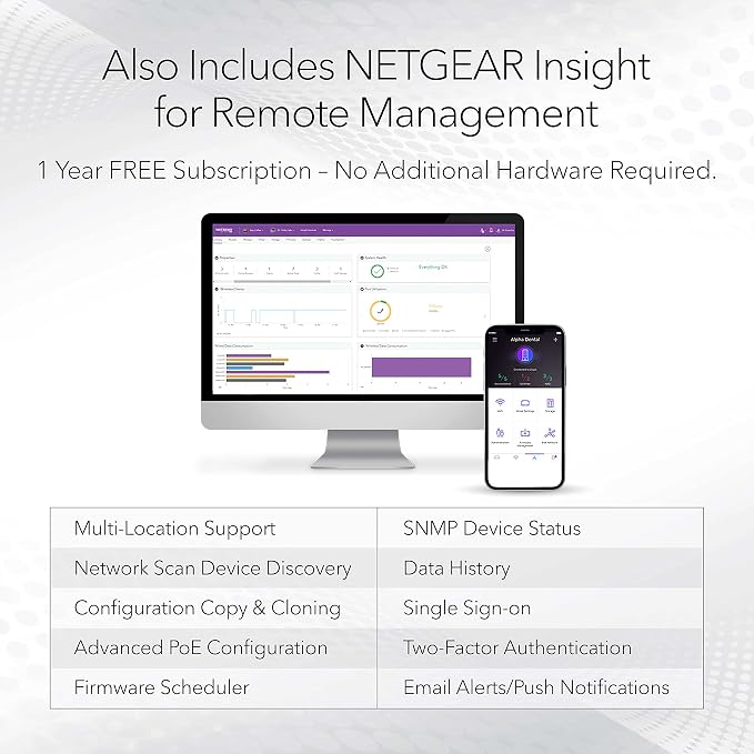 NETGEAR 28-Port PoE Gigabit Ethernet Smart Switch- Managed, - Image 4