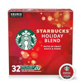 Starbucks K-Cup Coffee Pods, Medium Roast Coffee for Keurig Brewers, Holiday Blend, 100% Arabica, Limited Holiday Edition, 1 Box (32 Pods)