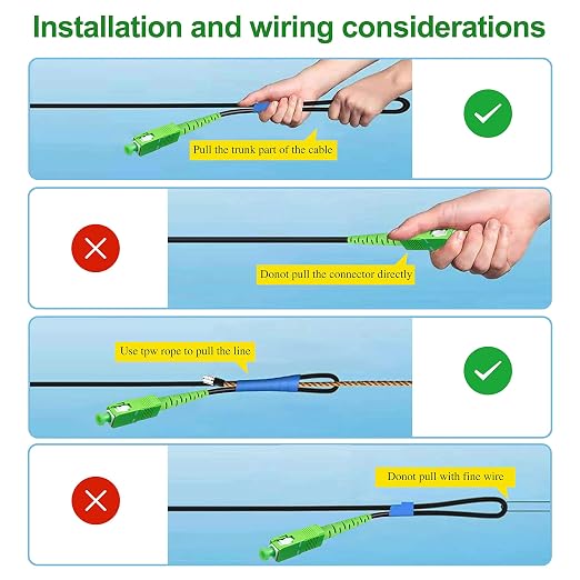 10 Meters SC/APC to SC/APC Fiber Optic Internet Cable, Armored Single Mode - Image 6