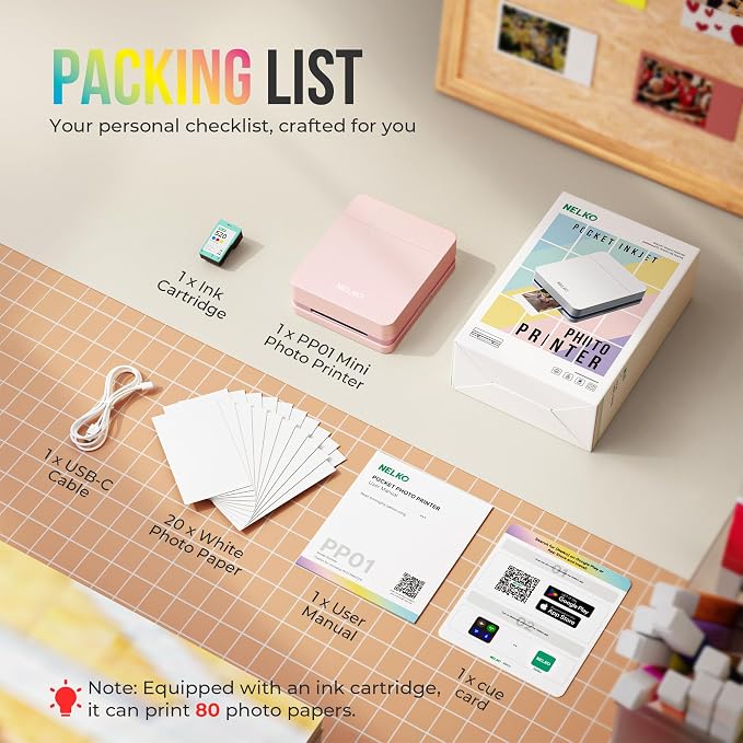 Nelko Photo Printer, 2x3 Portable Wireless Smartphone Printer, PP01 Mini Color - Image 9
