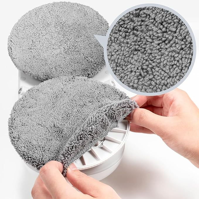 HIXZAP 10 Pieces Microfiber Replacement Pads for X1 Window Cleaners, Reusable, Machine Washable