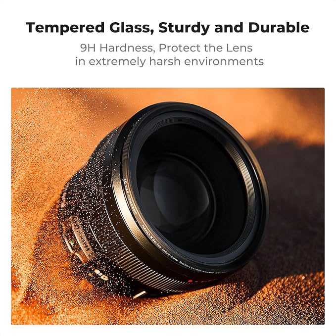 K&F CONCEPT 72mm Shockproof & Ultra Low Reflectivity MCUV Lens Protection Filter - Image 3