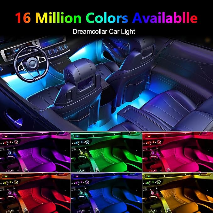 Acrylic Interior Car Lights, Car Accessories 14 in 1 Car LED Strip Lights - Image 4