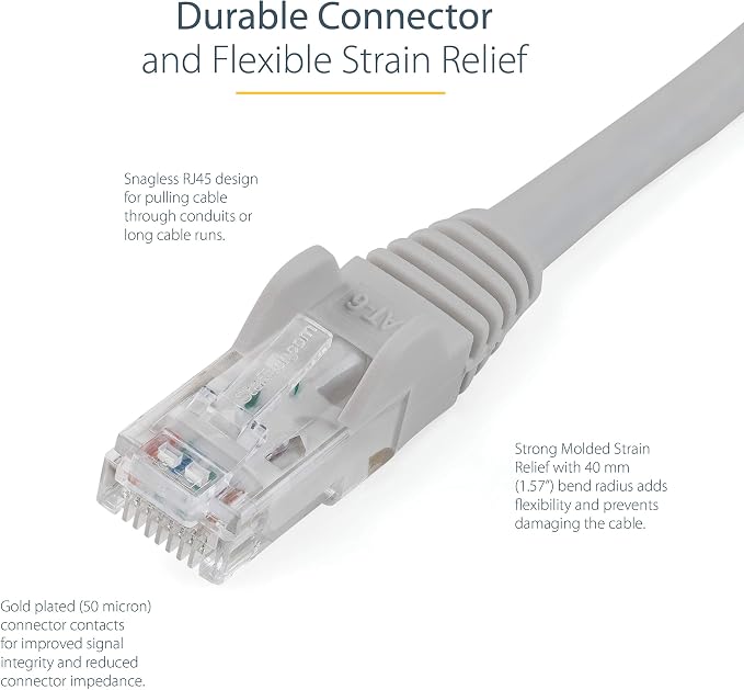 StarTech 35ft CAT6 Ethernet Cable - Image 3
