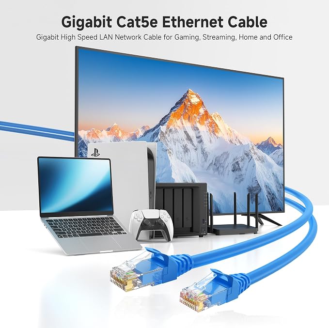 Cable Matters 1Gbps 8-Pack Snagless Cat 5e Ethernet Cable - 10ft - Image 2