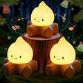 3 PCS Campfire Night Light, Rechargeable Flame Lamp, Cute Desk Lamps for Table Decorations, Flameless Candles Lights Gifts for Kids Teens Friends, Suitable for Birthday Party Holiday Camping Decor