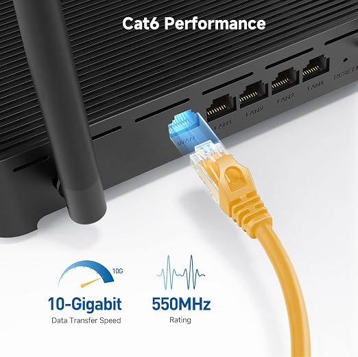 Cable Matters 10Gbps Snagless Cat 6 Ethernet Cable - 6ft - Image 3