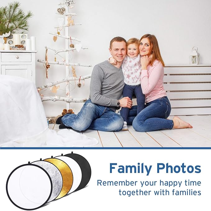 Etekcity 24" 5-in-1 Photography Reflector, Collapsible - Image 8