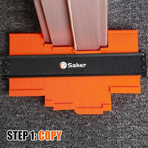 Saker Contour Gauge Duplication-Adjustable Lock-Precisely Copy Irregular Shape-Irregular Woodworking Tracing-Must Have Tool Valentine's Day Gifts for DIY Handyman Men Husband 10 Inch+5 Inch