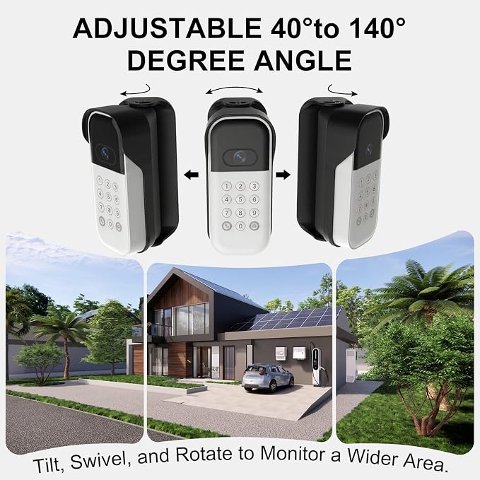 Swivel Mount for myQ Smart Garage Video Keypad, Weatherproof Angle Mounting - Image 3