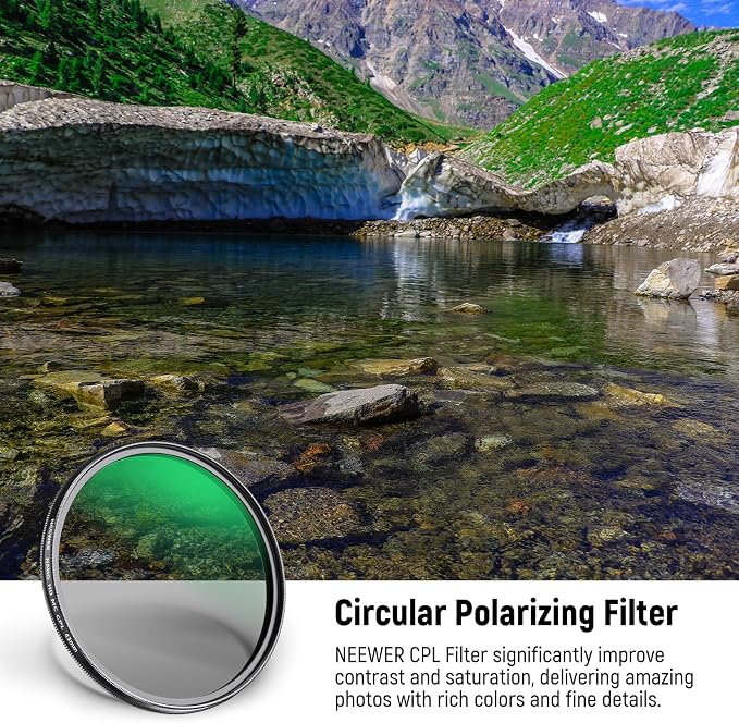NEEWER Polarizer Filter 43mm Circular MC CPL - Image 2