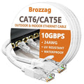 Ethernet Cable 20ft For Cat6/Cat5E, 10Gbps Compatible by Brozzag