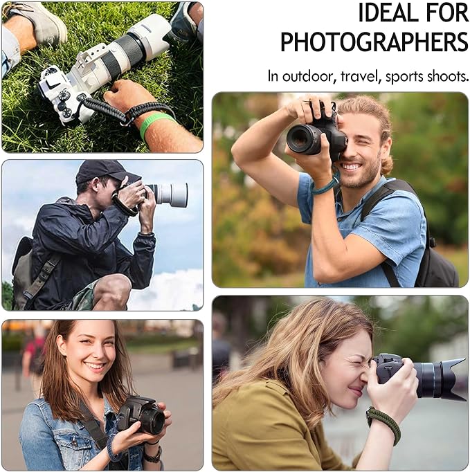 AQAREA Wrist Strap for DSLR/Mirrorless Camera, Quick Release Hand Strap - Image 5