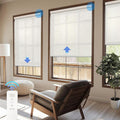 COOLWINDS Motorized Blinds with Remote Cordless Automatic Motorized Shades Custom Blinds for Windows Smart Curtains Compatible with Alexa Google Home(Light Filtering Linen Sandy Beach,W27 x H72in)
