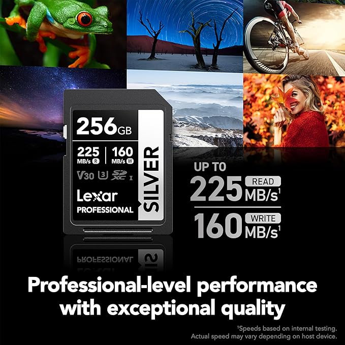 Lexar 256GB Professional Silver SD Card, - Image 3