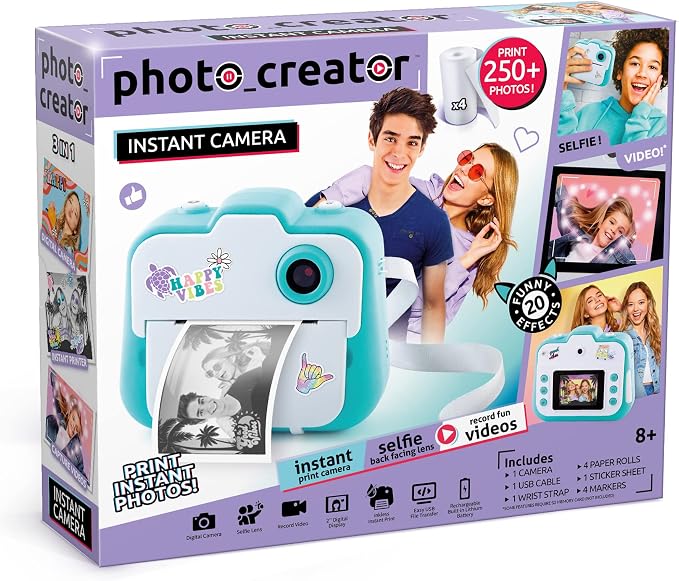 Canal Toys Photo Creator Instant Print Camera – Photo, Selfie and Video – by CanalToysUSALtd