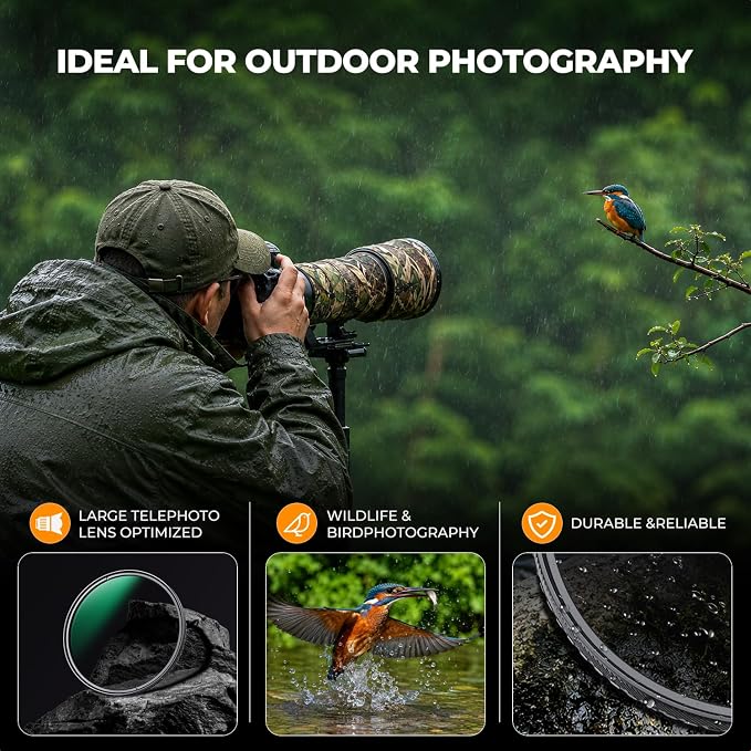 K&F CONCEPT 82mm Circular Polarizers Filter Super Slim - Image 5