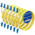 SpeedyCables- OS2 LC to LC Single Mode Fiber Patch Cable 0.5m/1.6ft 6-Pack by SpeedyCables