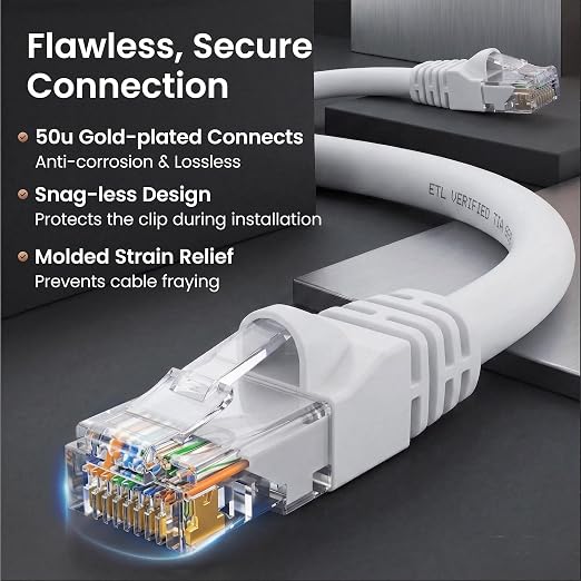 GEARit Cat 6 Ethernet Cable Cat6 Network Patch, Snagless Cord, Internet - Image 4