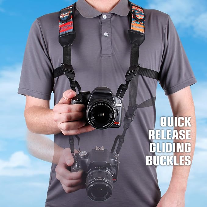 USA Gear DSLR Camera Strap Chest Harness - Image 2