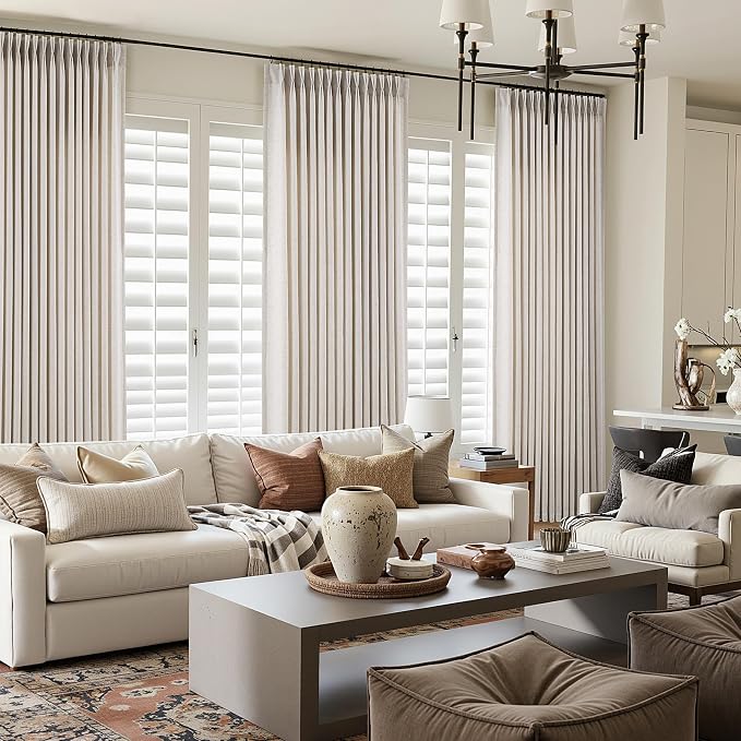Memory Trained Pinch Pleated Curtains 105 Inches Long, Viral Linen Pinch Pleat - Image 4