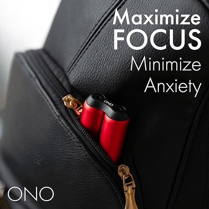 ONO Roller - Handheld Fidget Toy for Adults | Help Relieve Stress, Anxiety, Tension | Promotes Focus, Clarity | Compact, Portable Design (Red, Junior Size - Aluminum)