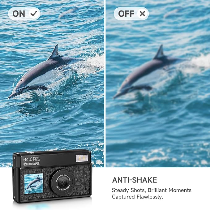 4K Digital Cameras for Photography, 64MP UHD Autofocus Compact Camera - Image 5