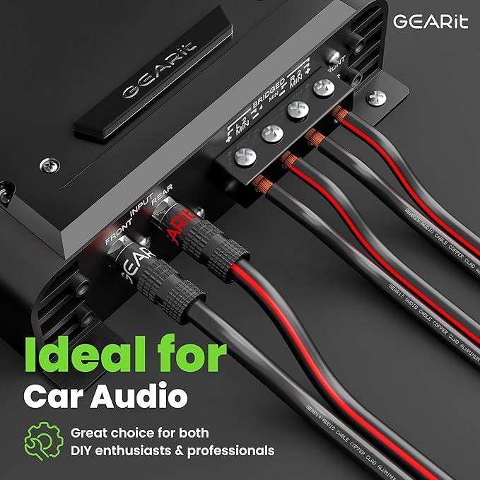 16AWG Speaker Wire, GearIT Pro Series 16 Gauge Speaker Wire Cable (200 Feet / 60.96 Meters) Great Use for Home Theater Speakers and Car Speakers, Black