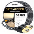 BUSOHE Cat 8 Ethernet Cable 30 FT, High Speed 40Gbps 2000Mhz Braided Network by BUSOHE