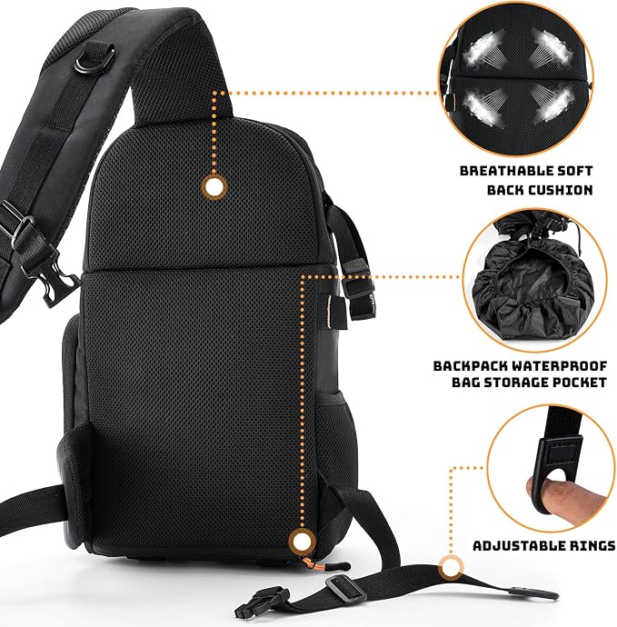 Vogano Camera Sling Bag for Photographers - Image 2