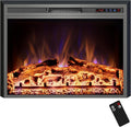 Electric Fireplace, 30" Electric Fireplace Inserts, Recessed Fireplace Heater with Remote Control, Adjustable Flame Colors, Timer&Overheating Protection, 750/1500W