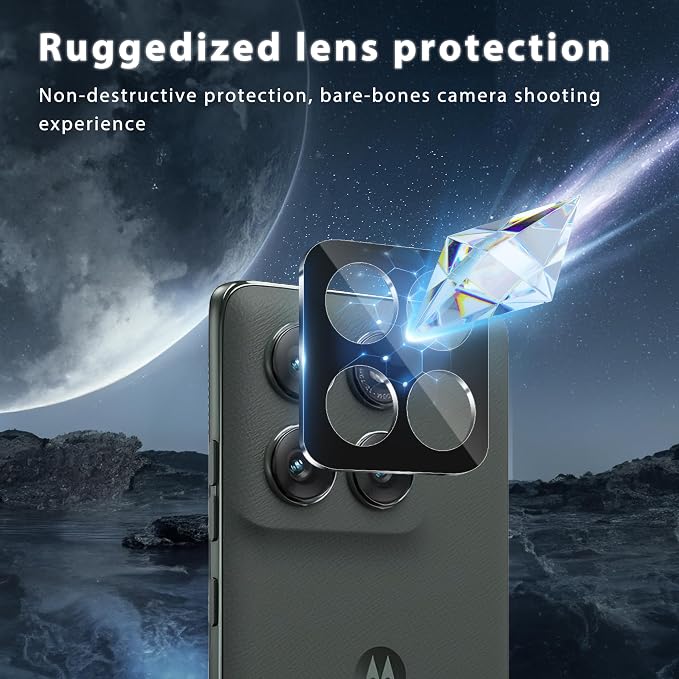 V-PORYADKU 2 Pack for Motorola Edge 2025 Screen Protector + 2 Pack Camera Lens - Image 5