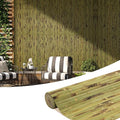 OUZUGIE 1 Pack 96x48 Inch Natural Bamboo Wall Panel – Green Burned Pole Wrap Paneling for Walls, Ceilings, Cabinets, Furniture – Ideal for Bedroom, Living Room & Office DIY Decor