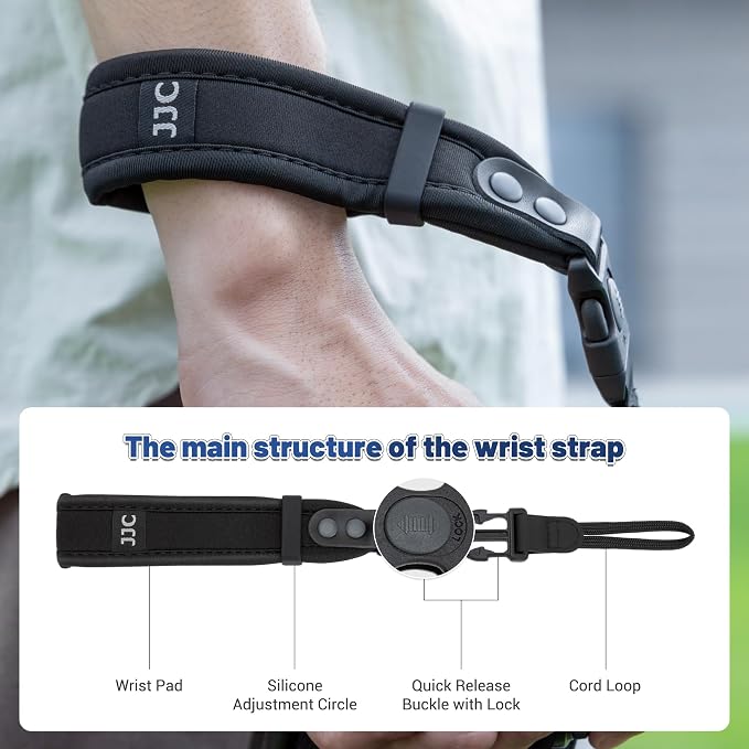 JJC Updated Soft Camera Hand Strap Wrist Strap - Image 3